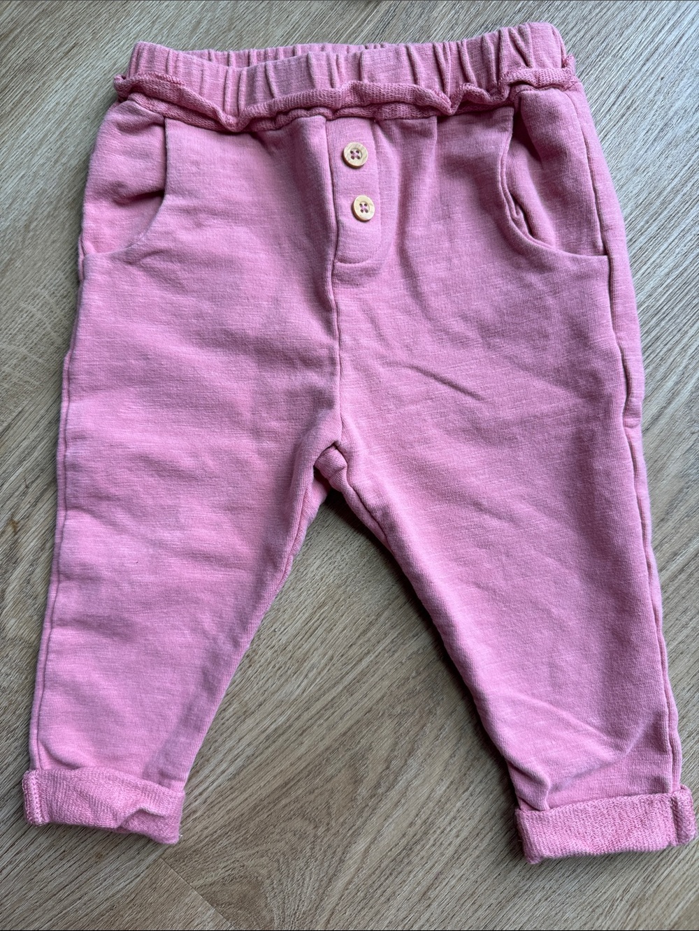 Zara Pink Elastic-Waist Jogger Pants